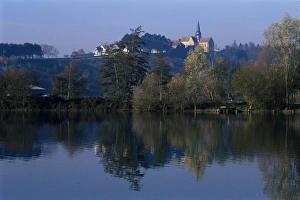 Picardie Prints: Troissereux ponds near Beauvais, Picardie (Picardy), France, Europe