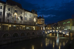 Ljubljana Prints: Tromstovje Triple bridge