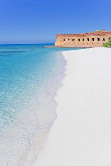 Dry Tortugas Prints: Tropical beach, Fort Jefferson