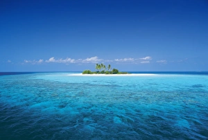 Maale Prints: Tropical desert island, Maldives, Indian Ocean, Asia