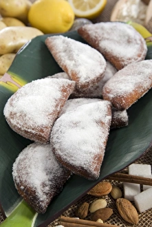 Sugar Prints: Truchas de batata dulce, food of the Canary Islands, Spain, Europe