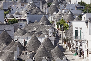Trulli, traditional houses, Rione Monti area, Alberobello, UNESCO World Heritage Site