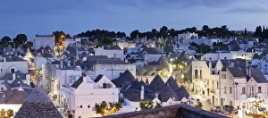 Trulli, traditional houses, Rione Monti area, Alberobello, UNESCO World Heritage Site
