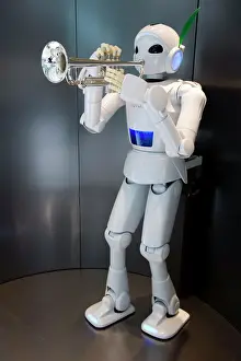 Trumpet-playing robot at the Toyota Kaikan Visitors Center in Toyota City