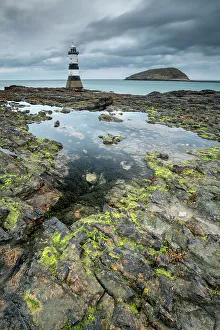 Lighthouses Prints: Trwyn Du Lighthouse, Penmon Point, Anglesey, Wales, United Kingdom, Europe