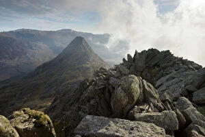 Dramatic Landscape Gallery: Tryfan, viewed from the top of Bristly Ridge on Glyder Fach, Snowdonia, Wales, United Kingdom