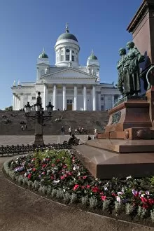 Images Dated 11th June 2009: Detail of Tsar Alexander II Memorial and Lutheran Cathedral, Senate Square