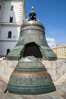 Kremlin Prints: Tsar bell in the Kremlin, UNESCO World Heritage Site, Moscow, Russia, Europe