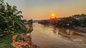 Local Life Prints: Tshikapa River flowing in the Kasai river in Tshikapa