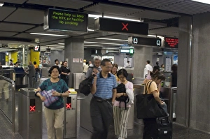 Kowloon Prints: Tsim Sha Tsui MTR subway station, Kowloon, Hong Kong, China, Asia