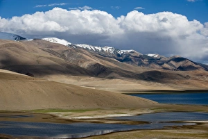 Ladakh Prints: Tso Moriri lake at an altitude of 4595m, Ladakh, Himalayas, north India, Asia