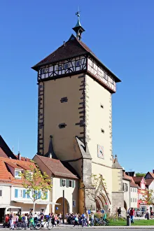 Towers Prints: Tuebinger Tor Gate, Reutlingen, Baden Wurttemberg, Germany, Europe