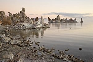 Mono Lake Prints: Tufa formations at sunrise, Mono Lake, California, United States of America