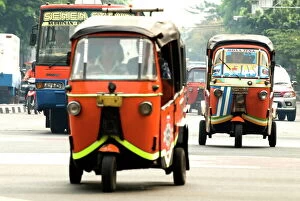 Congestion Collection: Tuk-tuk (Bajaj), Jakarta, Indonesia, Southeast Asia, Asia