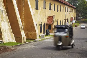 National Maritime Museum Prints: Tuk tuk passing National Maritime Museum inside Galle Fort, Galle, Sri Lanka, Asia