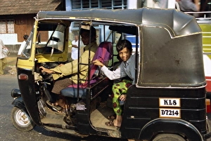 Tuk Tuk Prints: Tuk-tuk transport at Fort Cochin