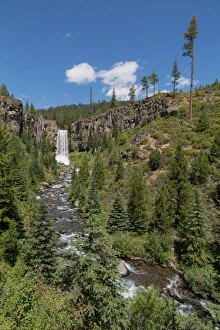 Bend Prints: Tumalo Falls, a 97-foot waterfall on Tumalo Creek, in the Cascade Range west of Bend