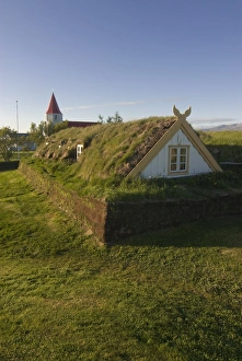 Images Dated 9th June 2009: Turf farm, Glaumbaer, Iceland, Polar Regions