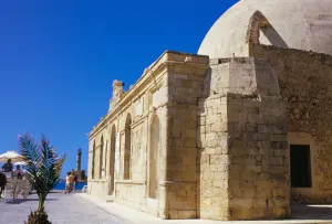 Chania Prints: Turkish mosque on the Hania promenade