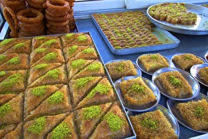 Traditionally Turkish Prints: Turkish pastries, Lefkosa (Nicosia), North Cyprus, Cyprus, Europe