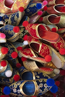 Traditionally Turkish Prints: Turkish slippers, Anatolia, Turkey, Asia Minor, Eurasia