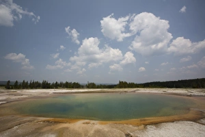 Geothermal Gallery: Turquoise Pool, Midway Geyser Basin, Yellowstone National Park, UNESCO World Heritage Site, Wyoming