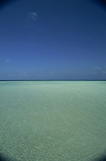 Turquoise sea and blue sky