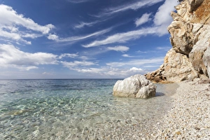 Turquoise sea, Sant Andrea Beach, Marciana, Elba Island, Livorno Province, Tuscany