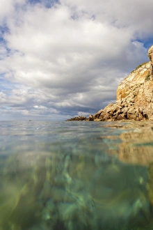 Livorno Province Prints: Turquoise sea, Sant Andrea Beach, Marciana, Elba Island, Livorno Province, Tuscany
