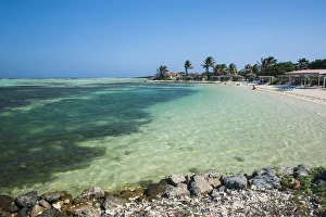 Turquoise water Lac Bay, Bonaire, ABC Islands, Netherlands Antilles, Caribbean, Central America