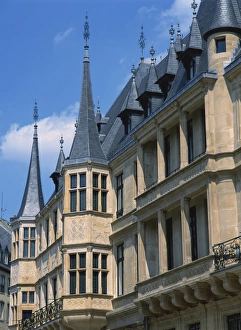 Luxembourg Prints: Turrets on the Grand Ducal Palace in the city of Luxembourg