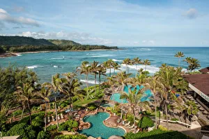 Swimming Pools Prints: Turtle Bay Resort, North Shore, Oahu, Hawaii, United States of America, Pacific