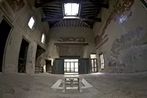 Images Dated 27th April 2010: Tuscan atrium with marble impluvium, House with Wooden Partition, Herculaneum