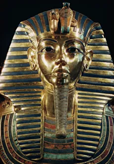 Gold Prints: Tutankhamun, Cairo Museum, Egypt, North Africa, Africa