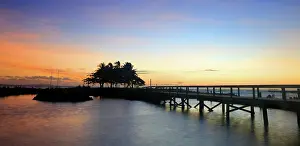 Azure Prints: Twilight, First Landing Beach Resort, near Nadi, Viti Levu, Fiji, South Pacific