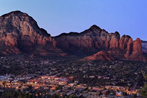 Sedona Gallery: Twilight in Sedona, Arizona, United States of America, North America