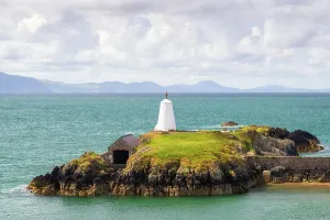 United Prints: Twr Bach lighthouse stands on Llanddwyn Island in Anglesey