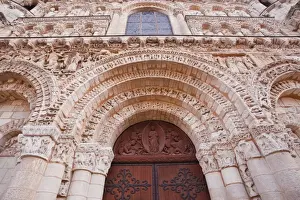 10th Century Prints: The tympanum on Eglise Notre Dame la Grande in central Poitiers