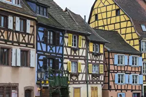 Petite Venise Prints: Typical architecture and colored facade of house in the old town, Petite Venise, Colmar