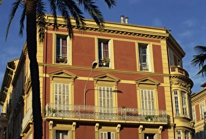 Menton Prints: Typical architecture, Menton, Provence, France, Europe