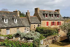 Roofs Prints: Typical architecture near Trebeurden