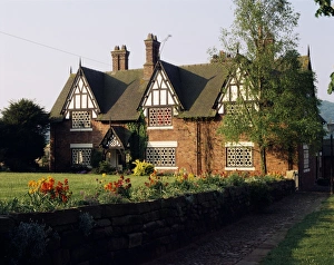 Typical Cheshire farmhouse, Beeston, Cheshire, England, United Kingdom, Europe