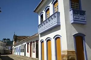 Images Dated 23rd February 2010: Typical colonial houses in the historic part of Parati, Rio de Janeiro State, Brazil, South America