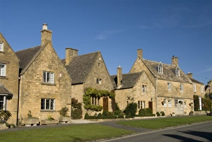 Cotswolds Prints: Typical Cotswolds houses, Stanton, Gloucestershire, England, United Kingdom, Europe