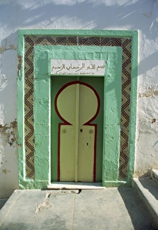 Sousse Prints: Typical doorway, Medina, Sousse, UNESCO World Heritage Site, Tunisia, North Africa