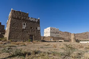 Saudi Arabia Prints: Typical fortified houses, Abha region, Kingdom of Saudi Arabia, Middle East