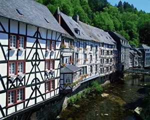 North Rhine Prints: Typical half-timbered buildings
