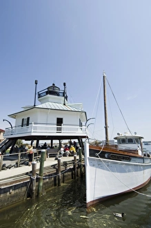 Maryland Prints: Typical historic lighthouse rescued and brought to