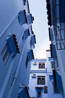 Images Dated 14th November 2009: Typical houses, Chefchaouen, Morocco, North Africa, Africa