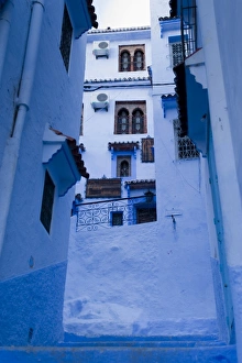 Images Dated 14th November 2009: Typical houses, Chefchaouen, Morocco, North Africa, Africa